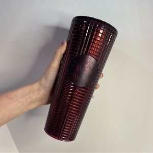 Starbucks Christmas Berry Plum Dark Cherry Purple Maroon Venti Cup Mug